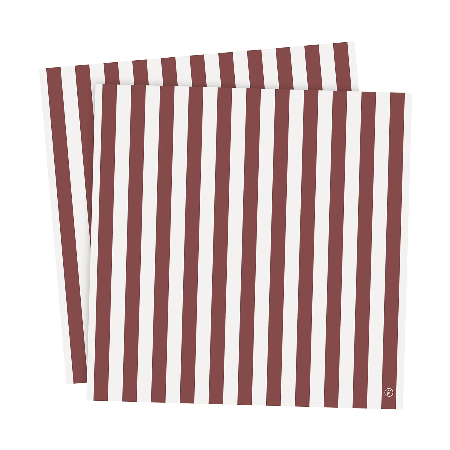 Tovagliolo a righe Ernst 33x33 cm confezione da 20, Rosso-bianco ERNST