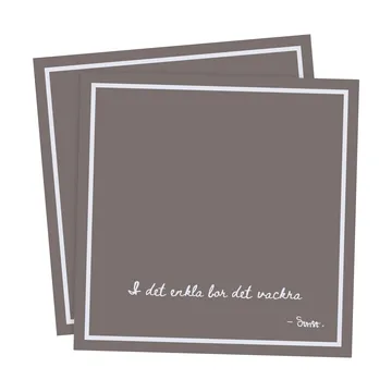 Tovagliolo Ernst con testo I det enkla confezione da 20 - Talpa - ERNST