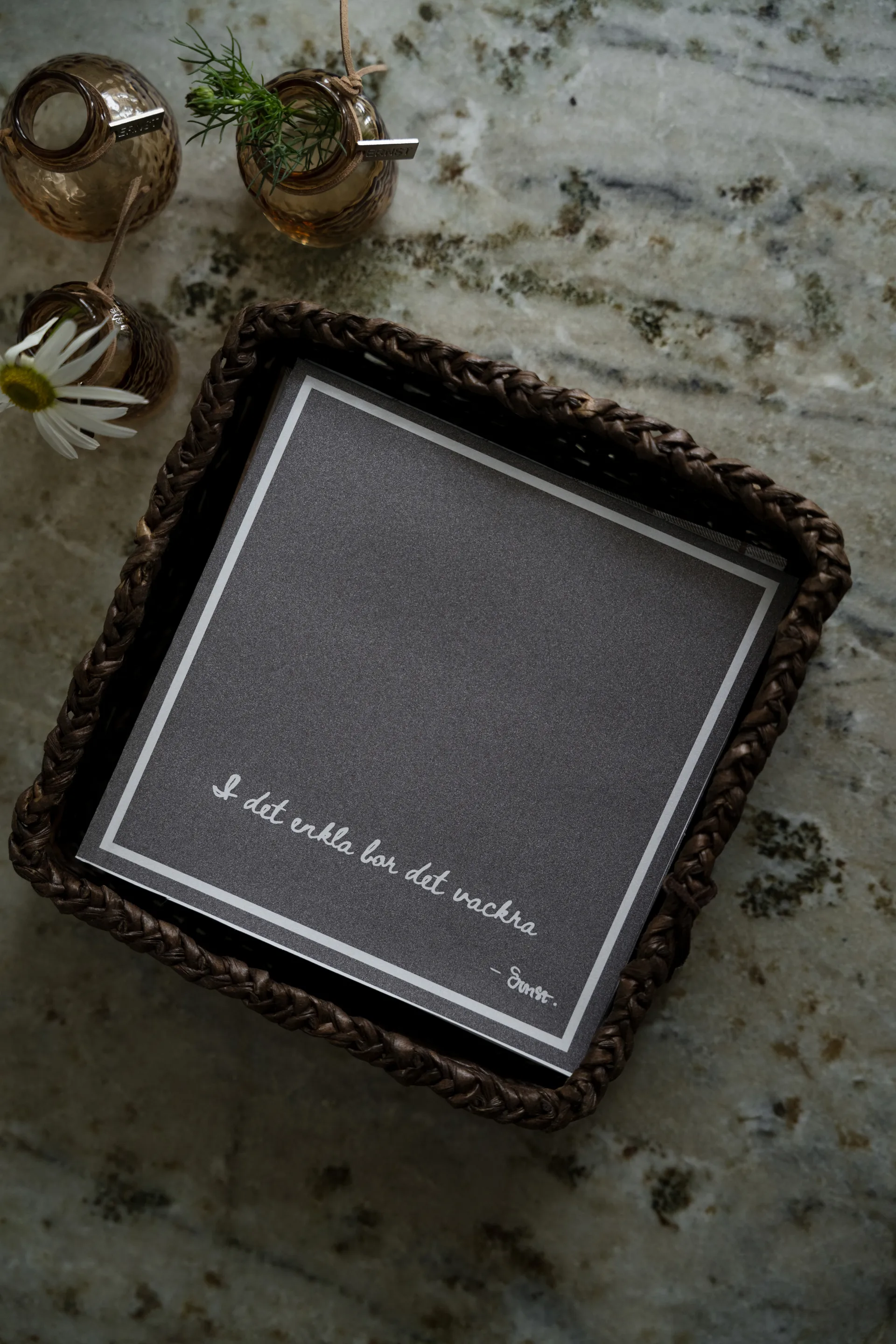 Tovagliolo Ernst con testo I det enkla confezione da 20, Talpa ERNST