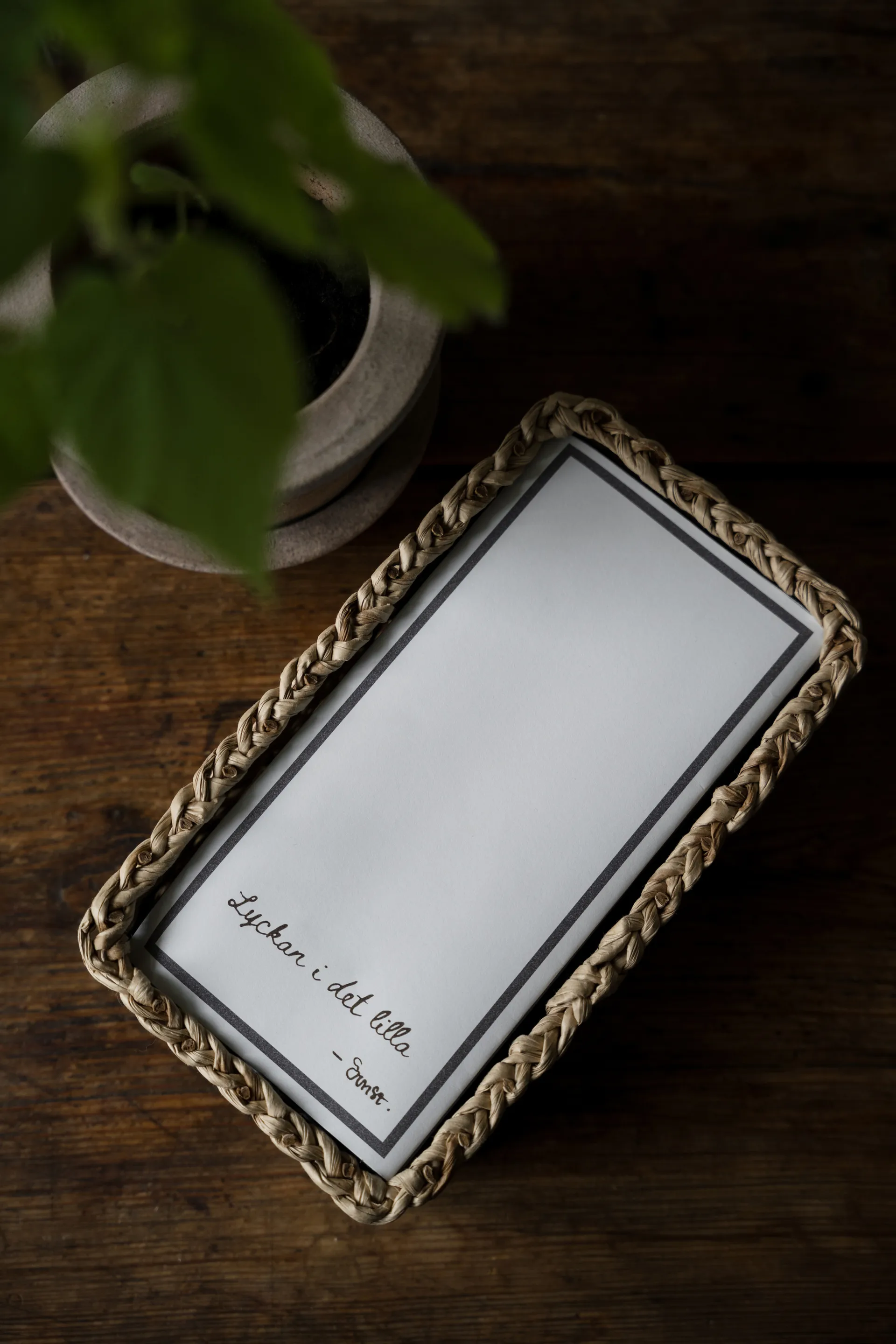 Tovagliolo Ernst con testo I det lilla confezione da 20, Bianco ERNST