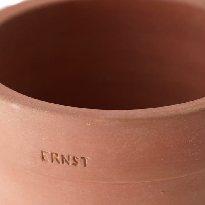 Vaso con sottovaso Ernst rustic terracotta - Ø 17 cm
​ - ERNST