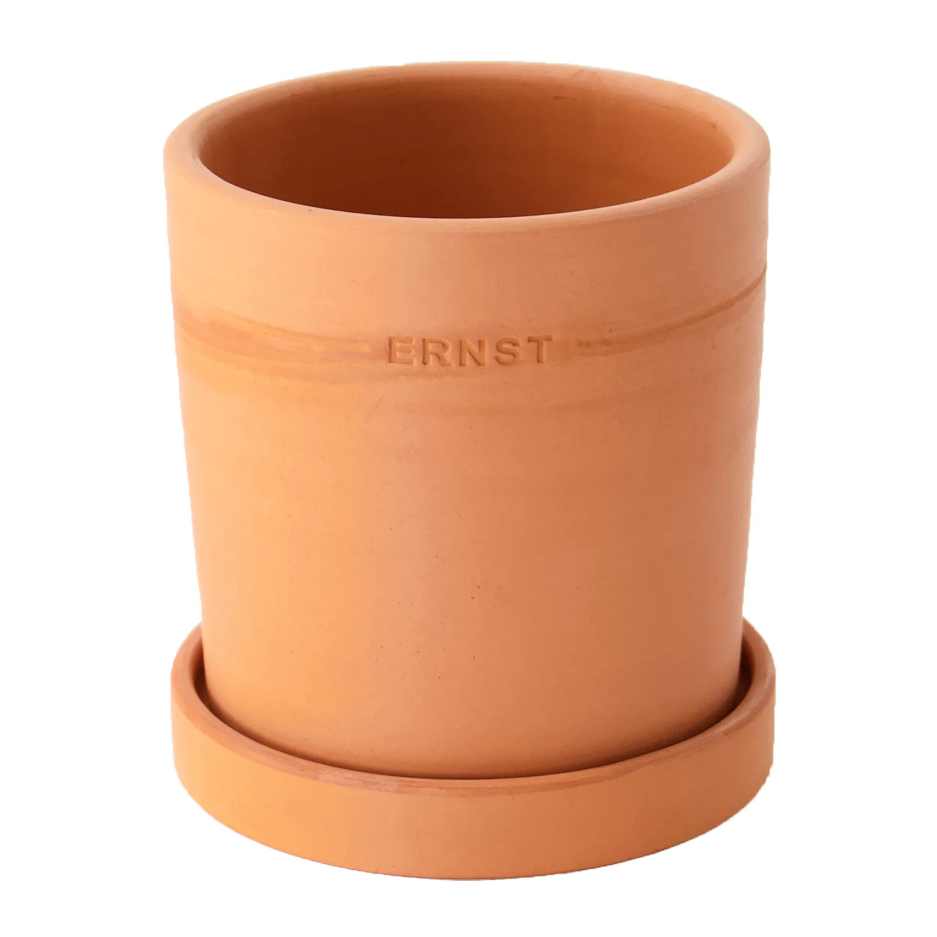 Vaso con sottovaso Ernst terracotta, Ø 19 cm
​ ERNST