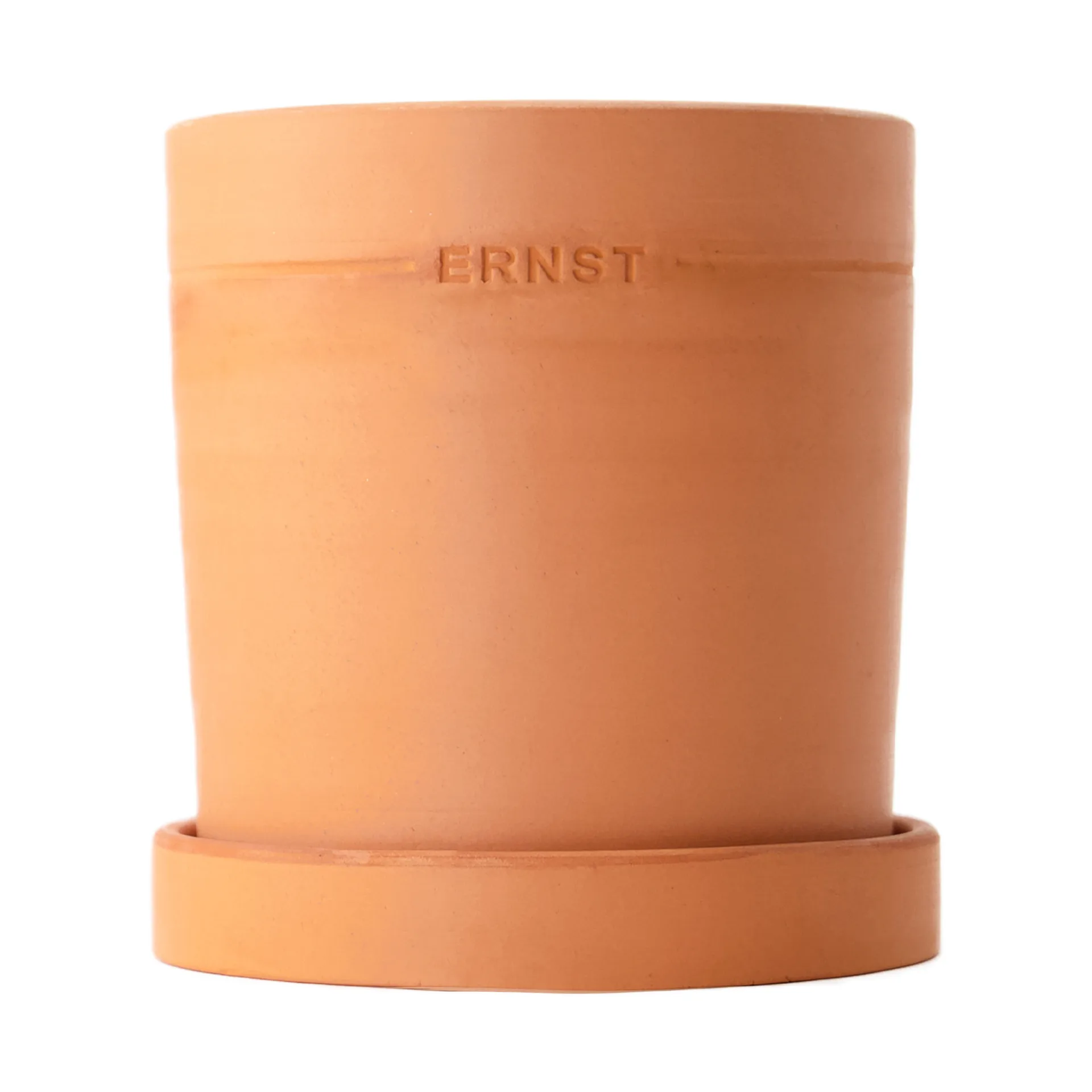 Vaso con sottovaso Ernst terracotta, Ø 19 cm
​ ERNST