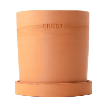 Vaso con sottovaso Ernst terracotta - Ø 19 cm
​ - ERNST