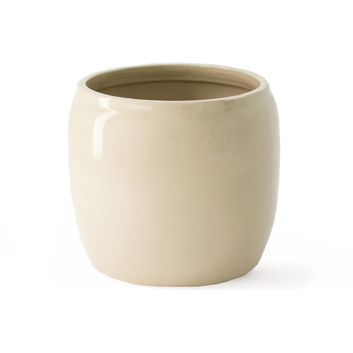 Vaso da fiori smaltato Ernst Ø 17,5 cm, Beige ERNST