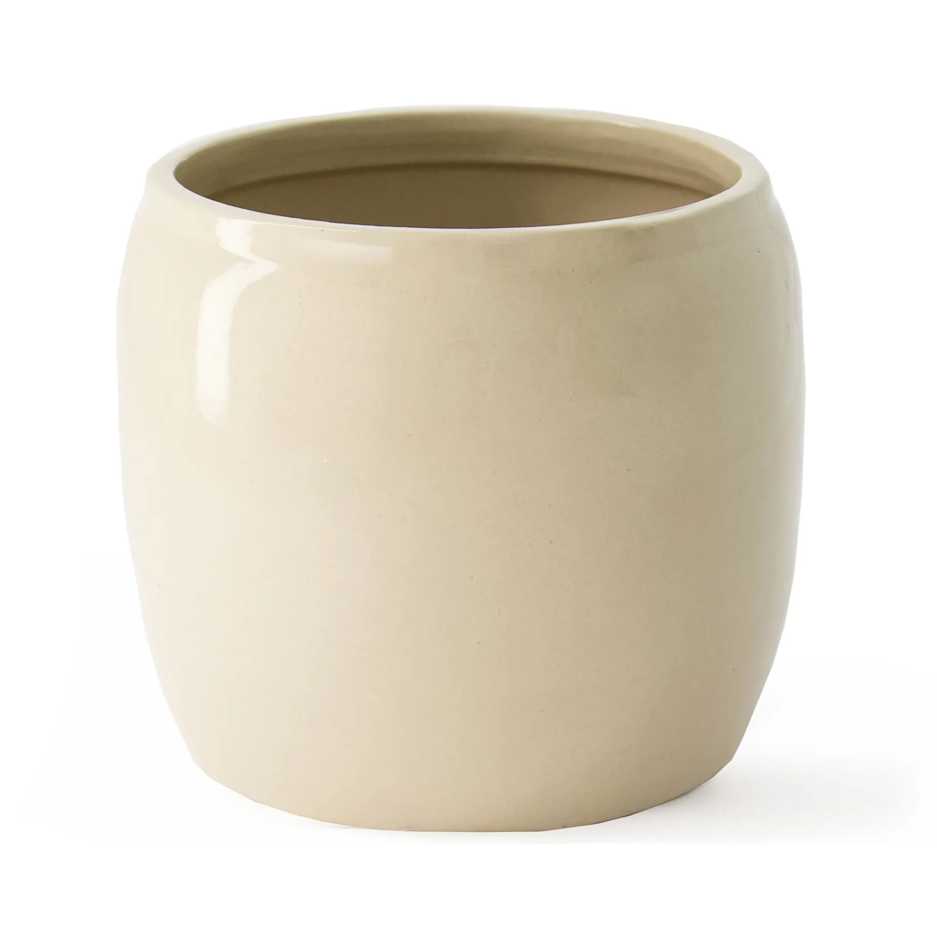 Vaso da fiori smaltato Ernst Ø 19,5 cm, Beige ERNST
