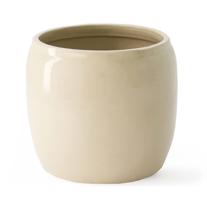 Vaso da fiori smaltato Ernst Ø 19,5 cm, Beige ERNST