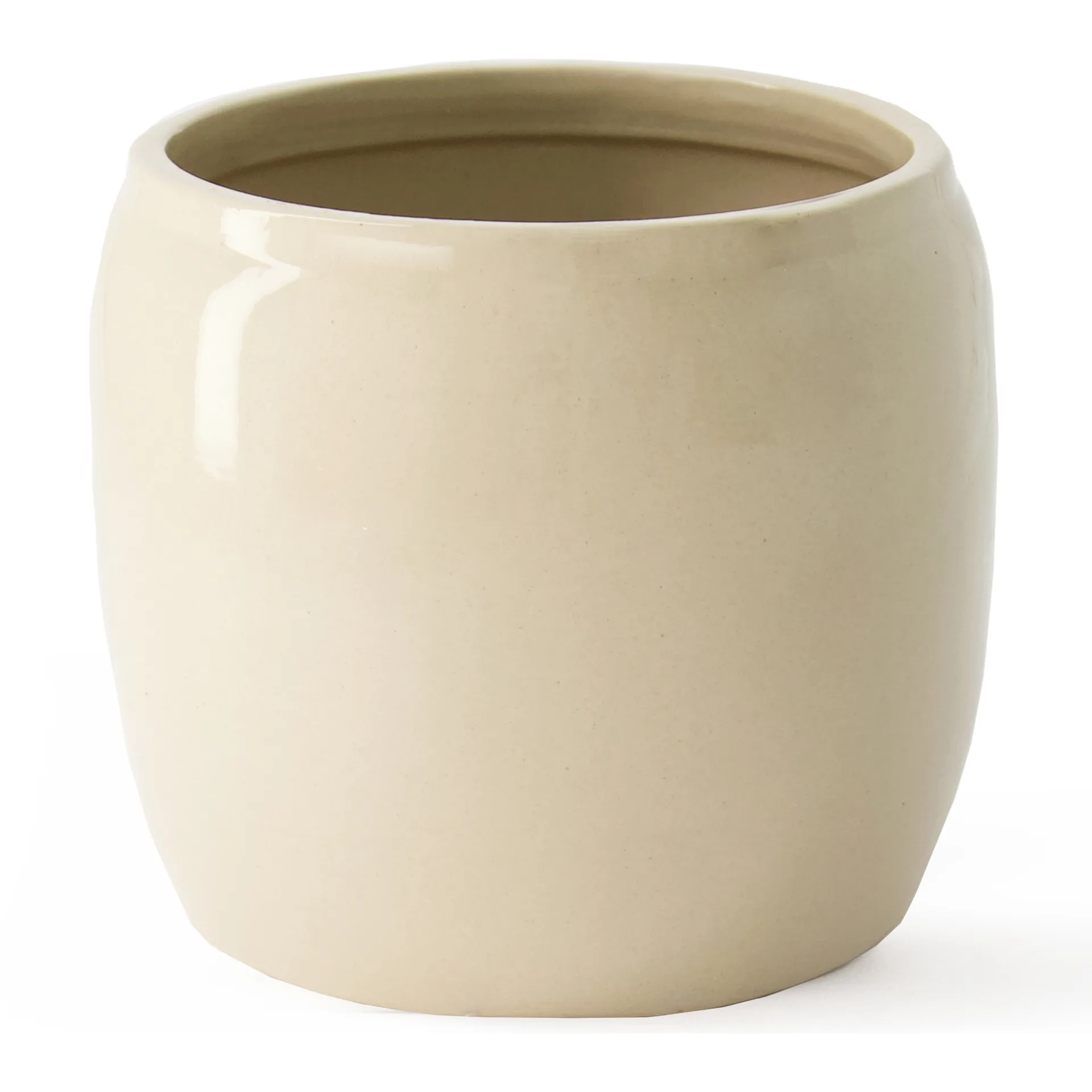 Vaso da fiori smaltato Ernst Ø 22,5 cm, Beige ERNST