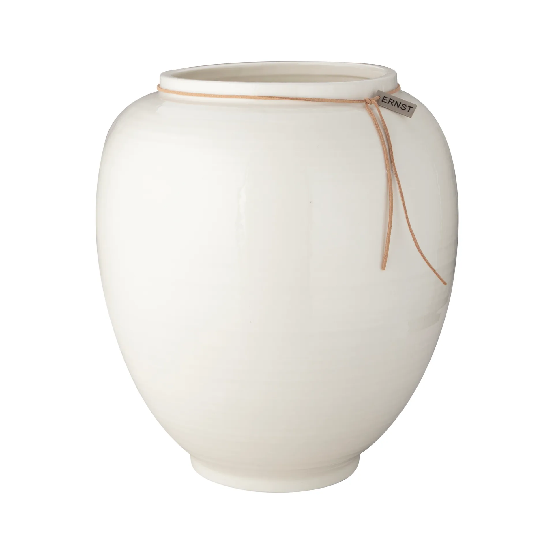 Vaso Ernst bianco lucido, 28 cm ERNST