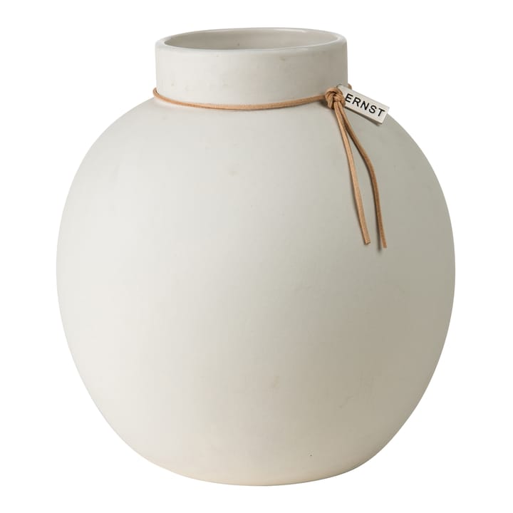 Vaso Ernst in gres bianco - 22 cm - ERNST