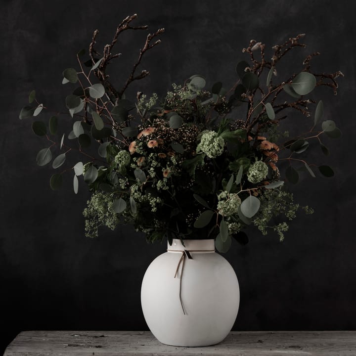 Vaso Ernst in gres bianco, 22 cm ERNST