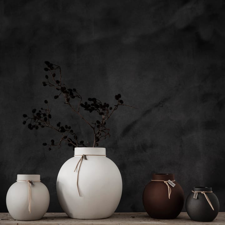 Vaso Ernst in gres grigio scuro, 10 cm ERNST