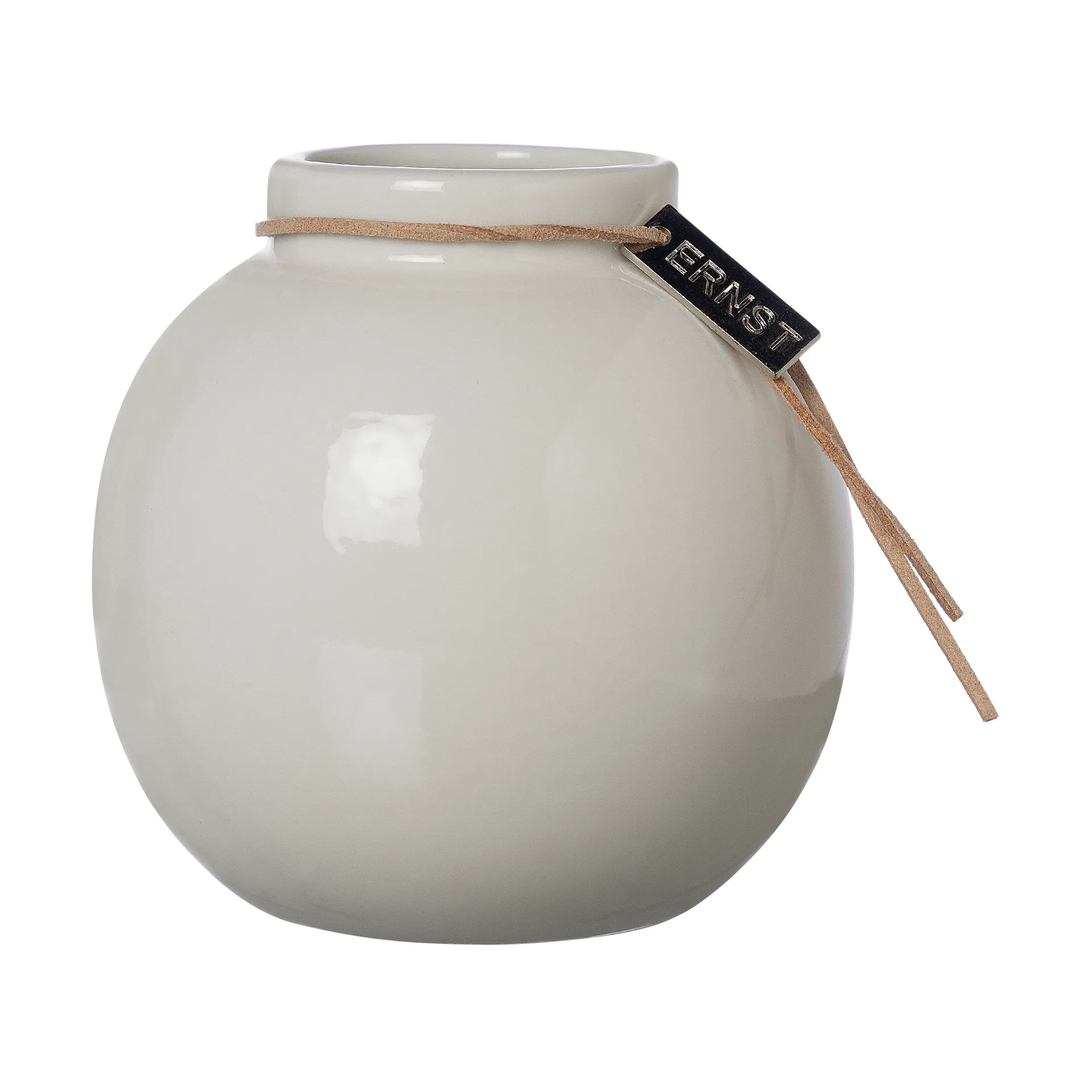 Vaso Ernst laccato bianco, Ø 10 cm ERNST