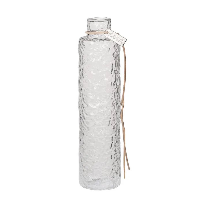 Vaso Ernst testurizzato in vetro trasparente - Ø5x20 cm - ERNST
