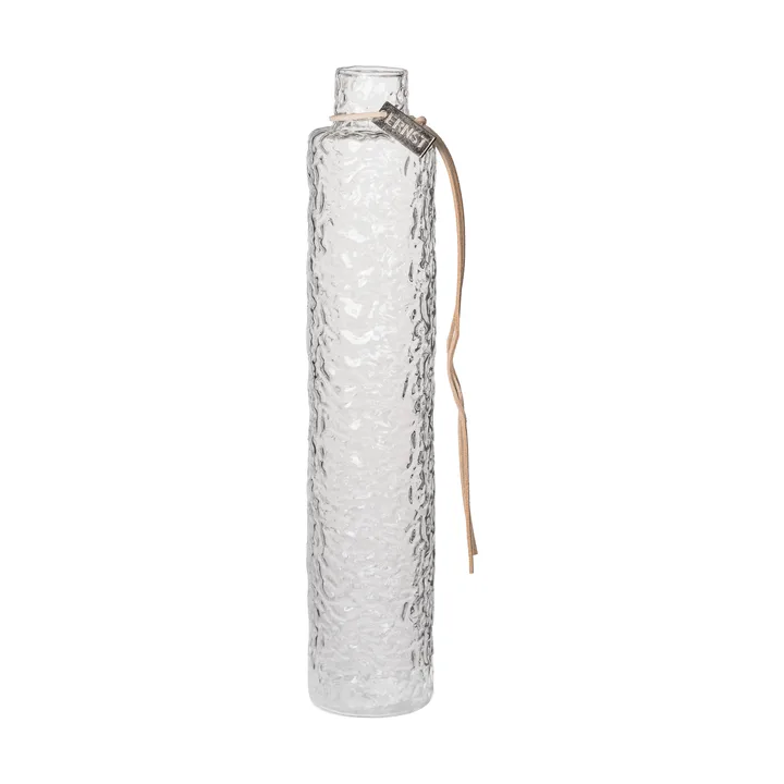 Vaso Ernst testurizzato in vetro trasparente - Ø5x25 cm - ERNST