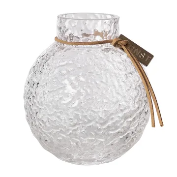 Vaso Ernst testurizzato in vetro trasparente - Ø9x10 cm - ERNST