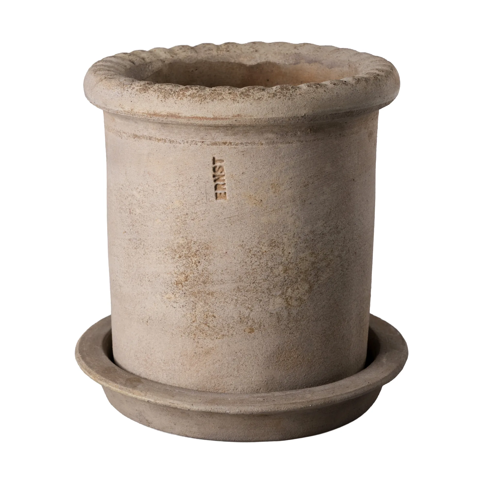 Vaso in terracotta Ernst con sottovaso, Ø16x16 cm ERNST