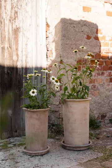 Vaso in terracotta Ernst con sottovaso - Ø25x35 cm - ERNST