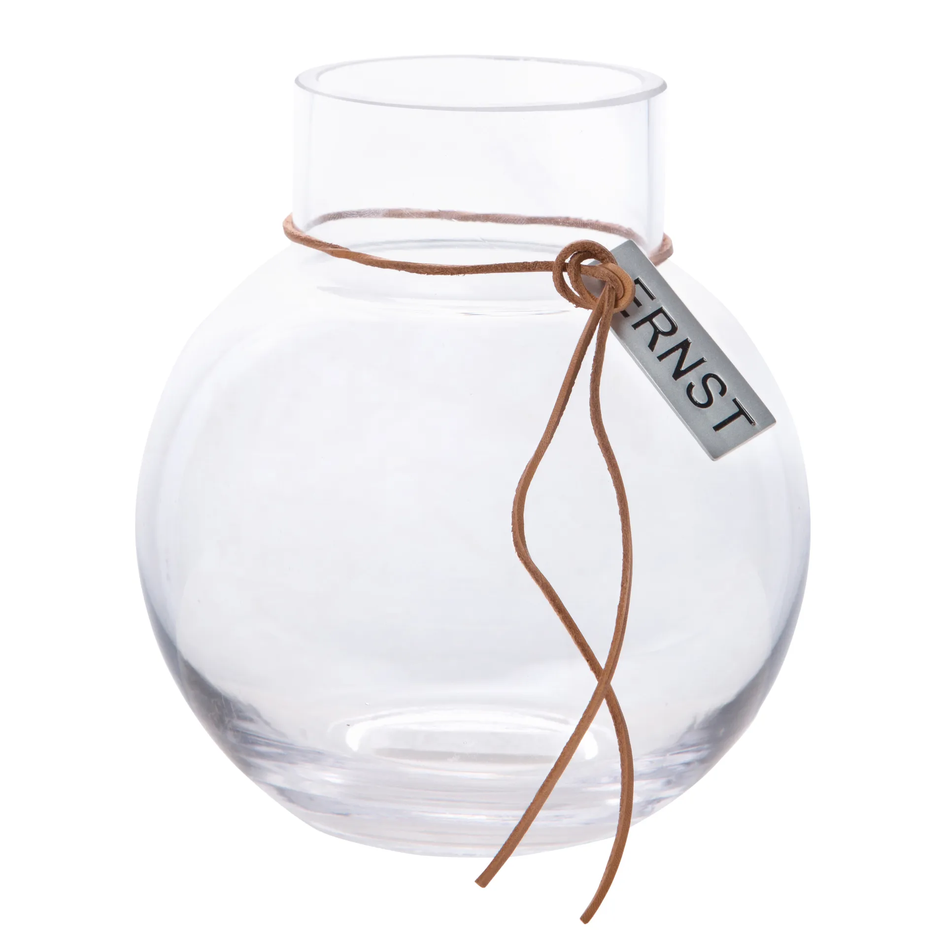 Vaso in vetro Ernst A: 14 cm Ø 13 cm, trasparente ERNST