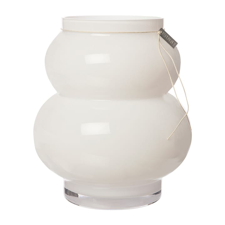 Vaso in vetro Ernst curvo 21,5 cm, Bianco ERNST