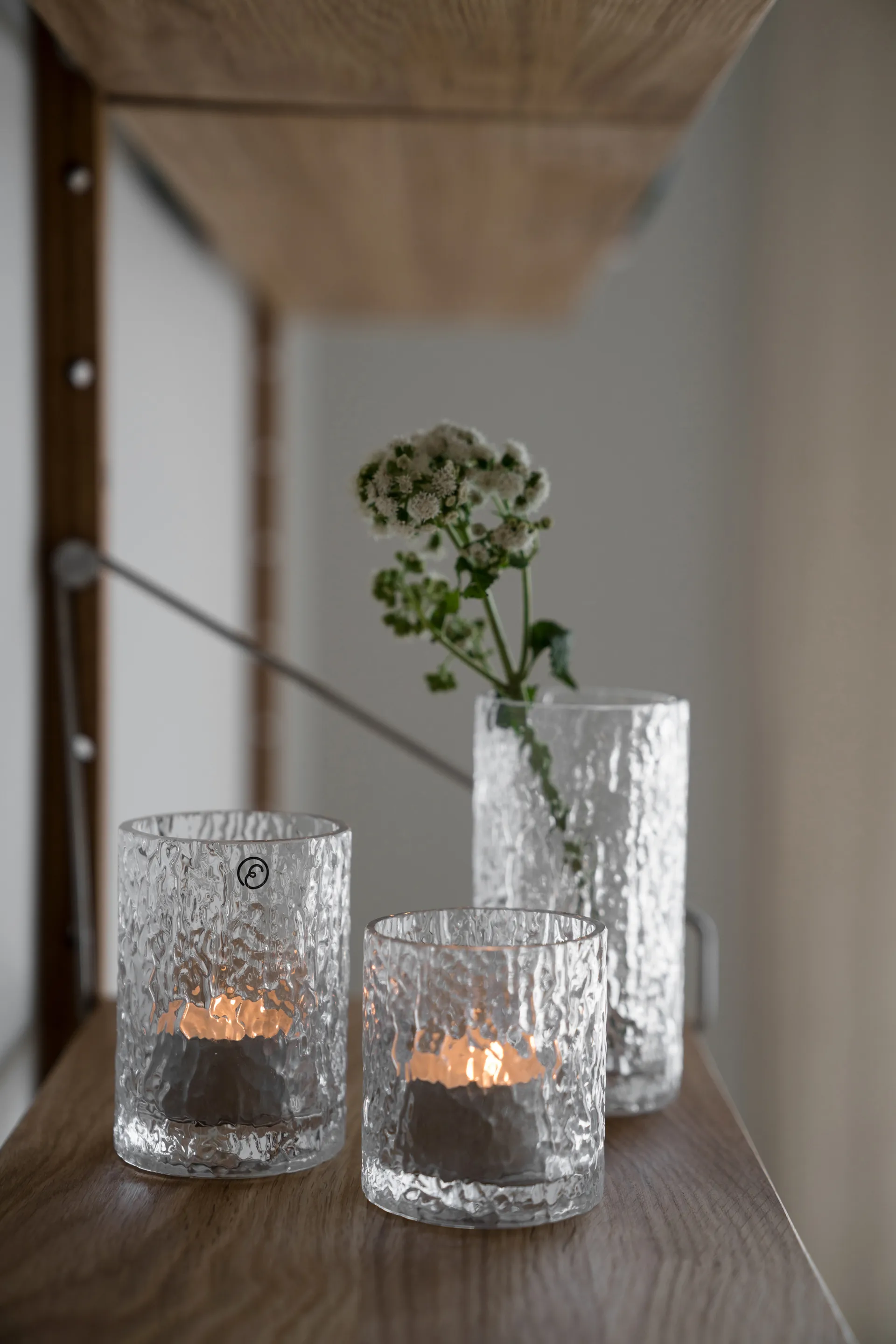 Vaso/portacandela decorato Ernst , Ø5,3x8,5 cm ERNST