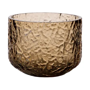 Vaso/portacandela decorato Ernst - Ambra, Ø8x6 cm - ERNST