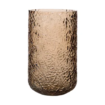 Vaso/portacandela decorato Ernst - Ambra, Ø9x15 cm - ERNST