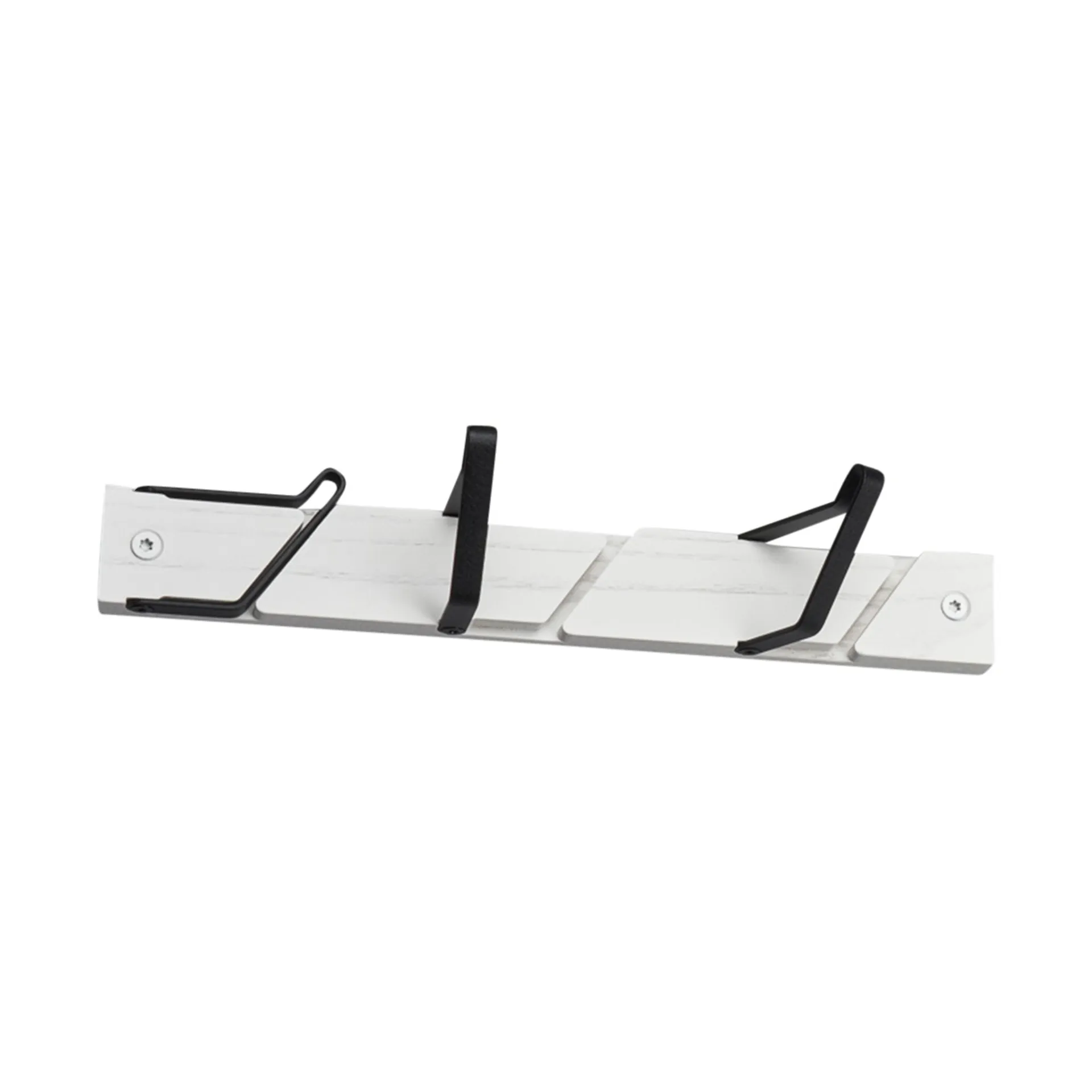 Appendiabiti a ganci Tamburin, 31,5 cm, Bianco, nero Essem Design