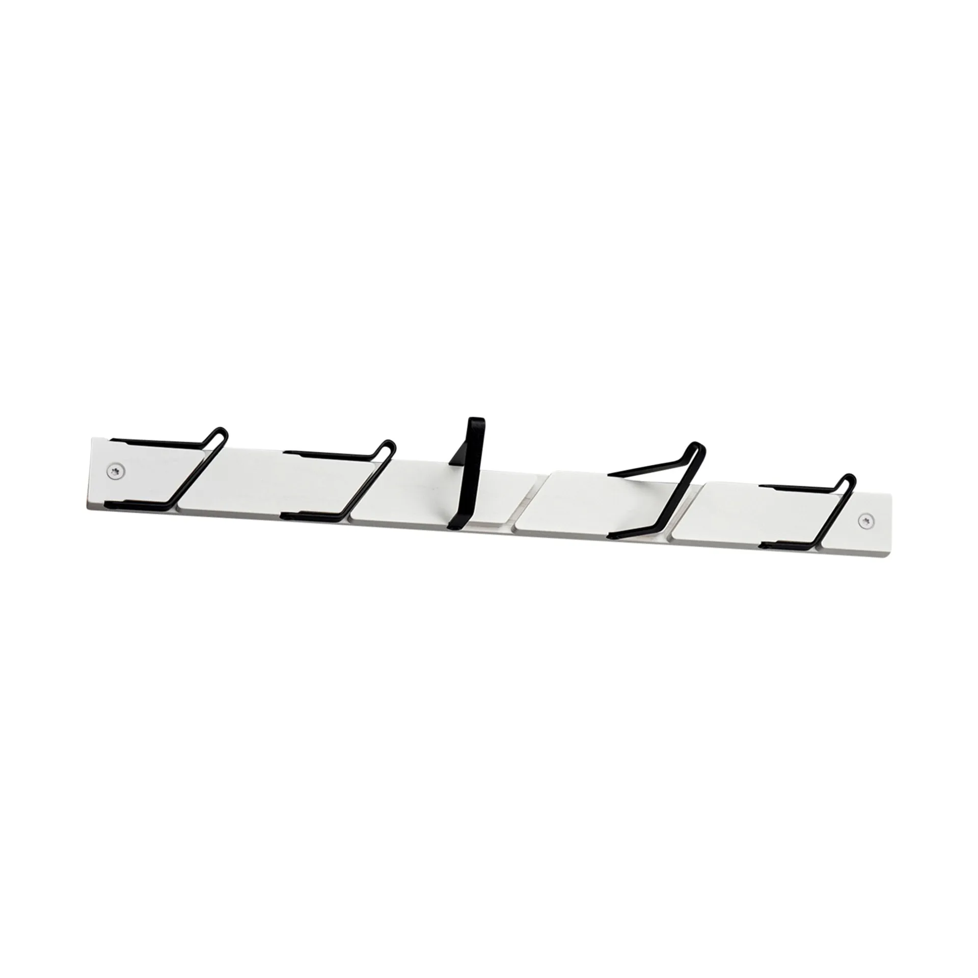 Appendiabiti a ganci Tamburin, 52,5 cm, Bianco, nero Essem Design