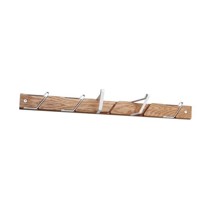 Appendiabiti a ganci Tamburin, 52,5 cm - Rovere, bianco - Essem Design