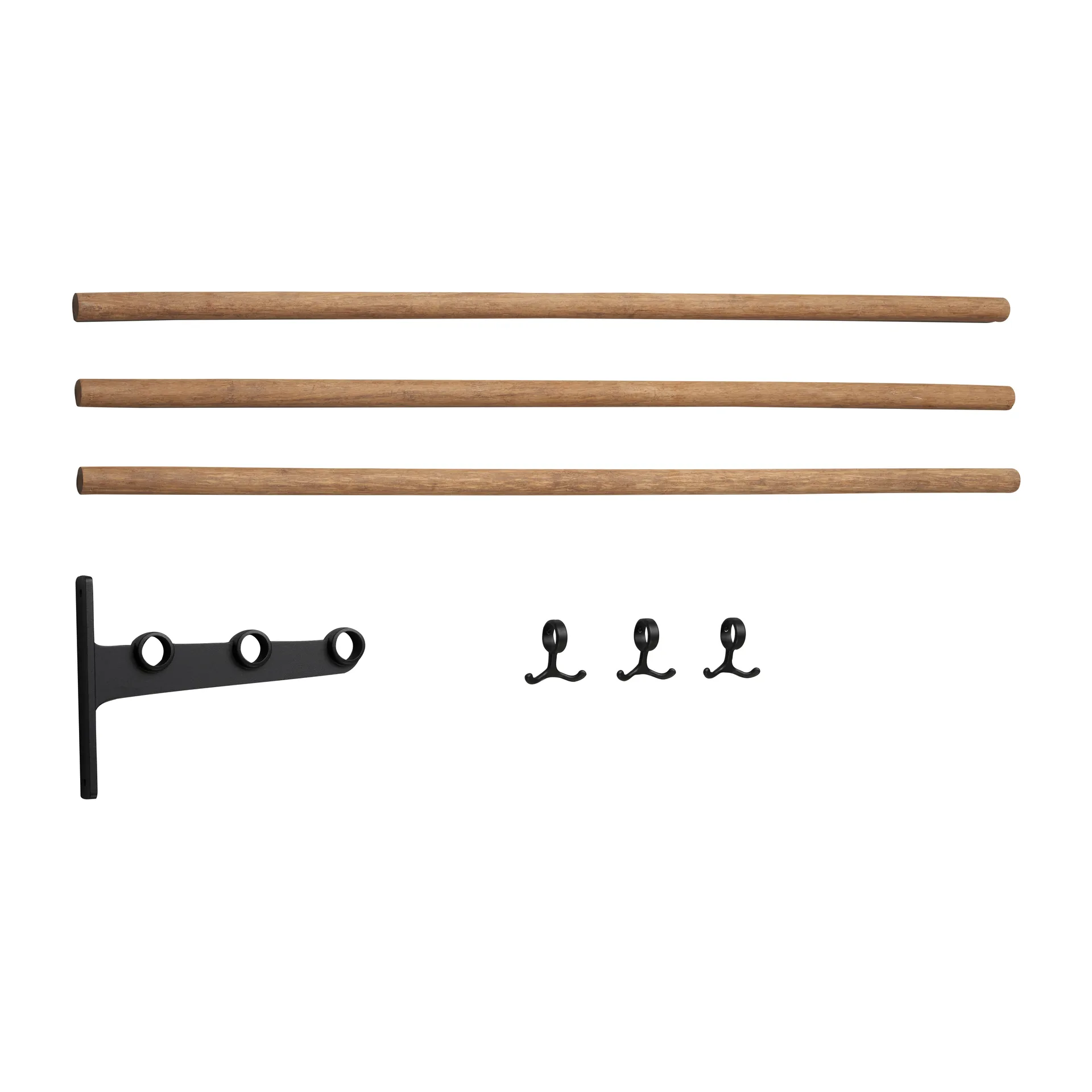 Cappelliera aggiuntiva Nostalgi, scarpiera, Bambù, nero Essem Design