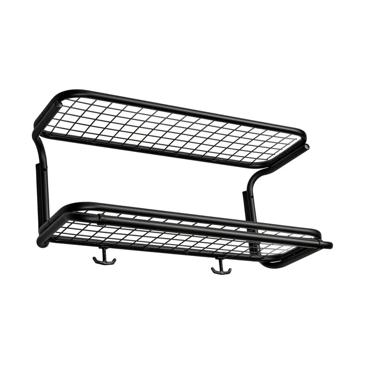 Cappelliera Classic 650 - nero/nero, 2 ripiani, 50 cm - Essem Design