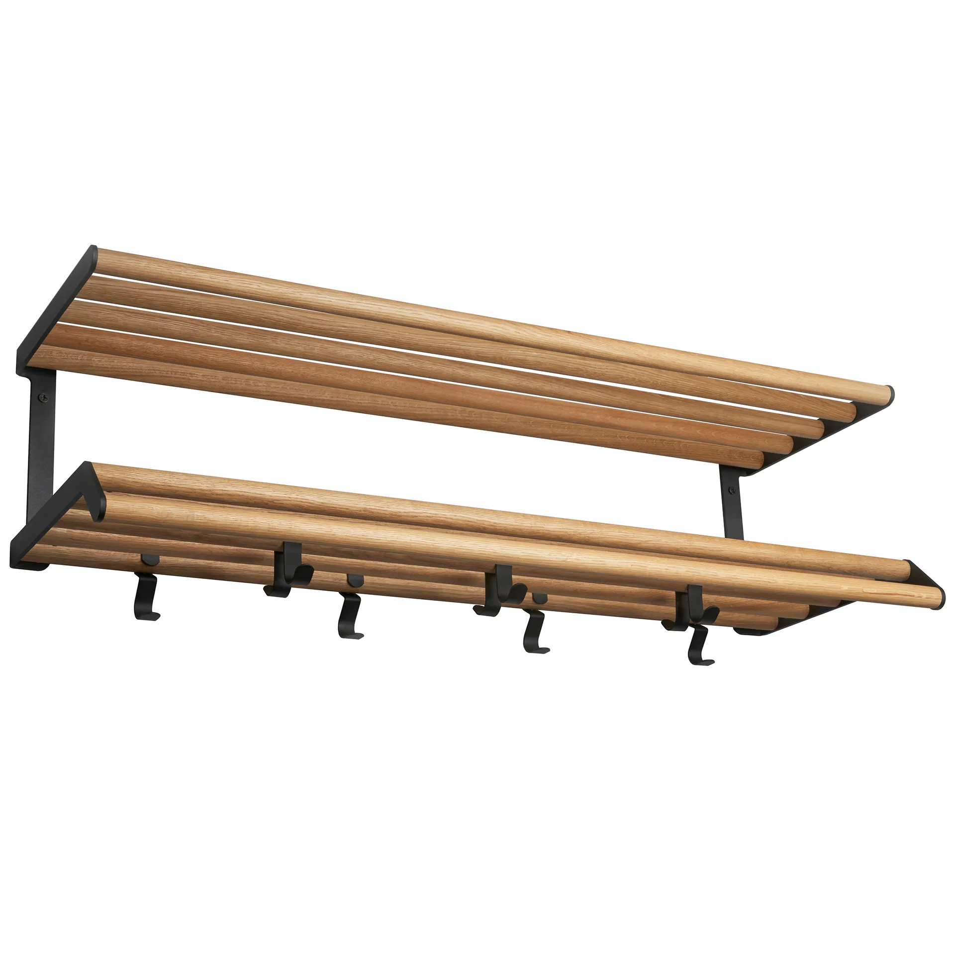 Cappelliera Tamburine 100 cm, rovere-nero Essem Design