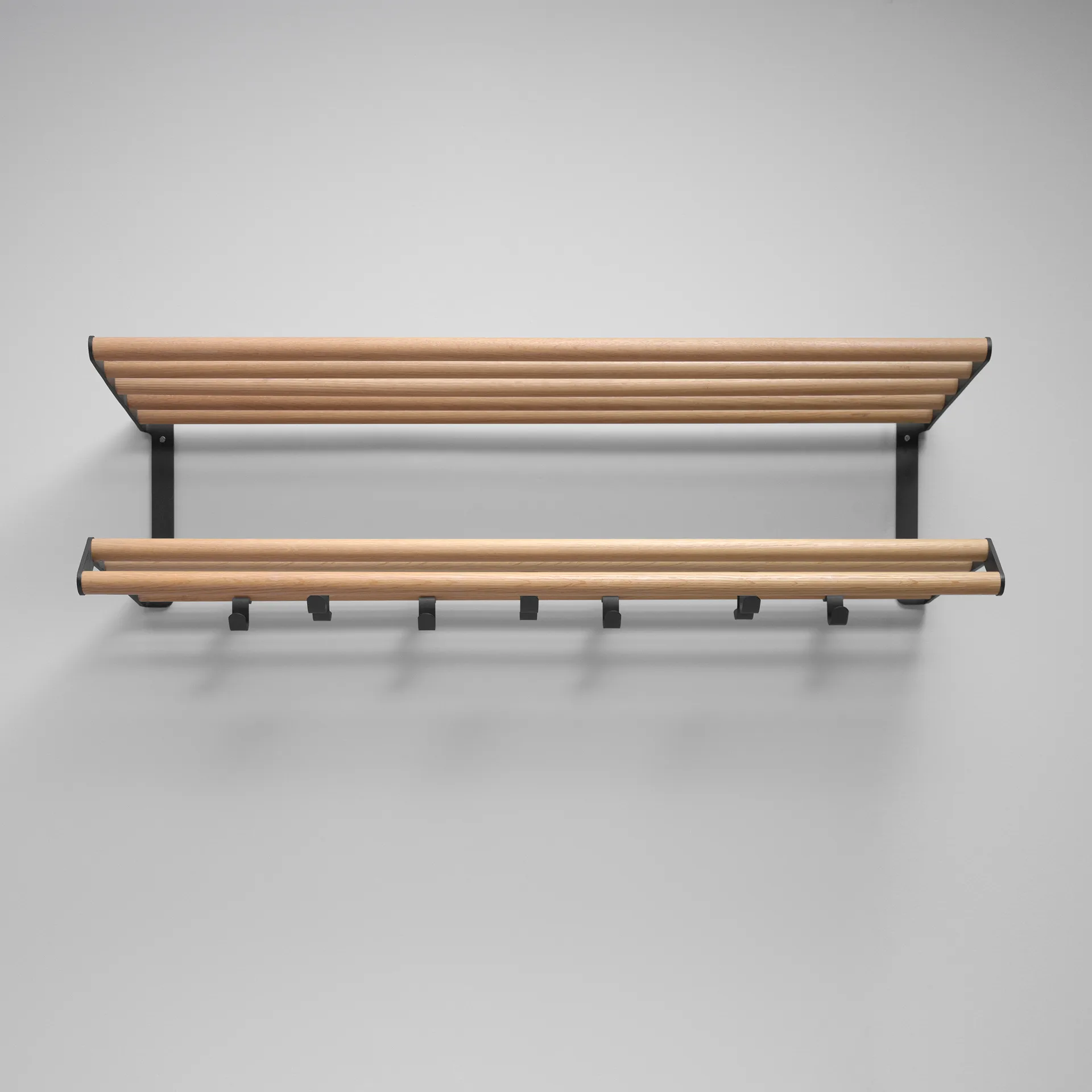 Cappelliera Tamburine 100 cm, rovere-nero Essem Design