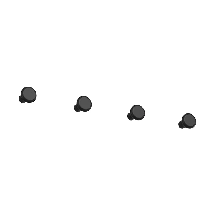 Gancio piccolo Classic 4 pezzi - Nero - Essem Design