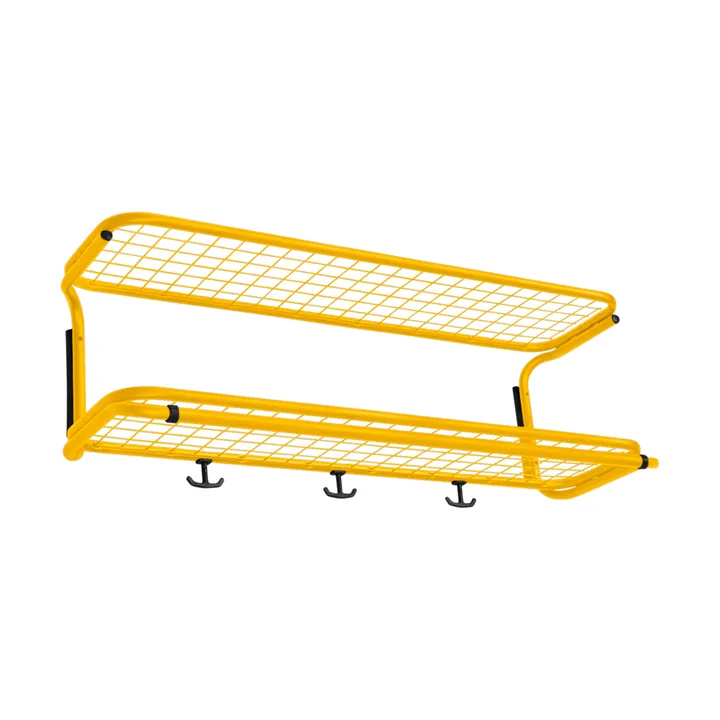 Mensola porta cappelli Classic 80 cm - Giallo sole - Essem Design