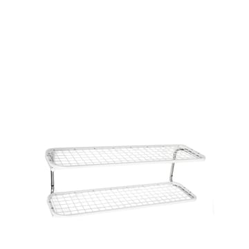 Scarpiera Classic 650 - bianco/cromato, 2 ripiani, 90 cm - Essem Design