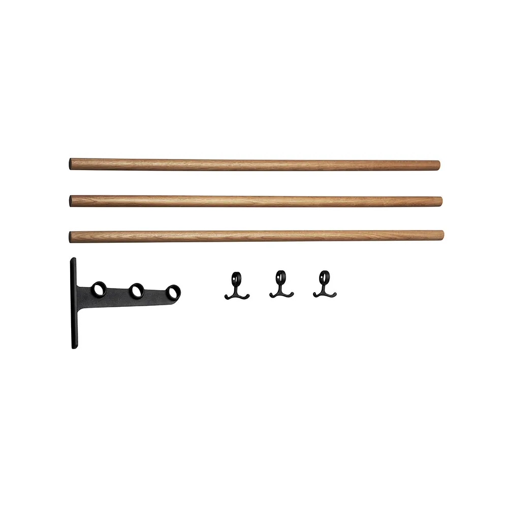 Scarpiera/cappelliera aggiuntiva Nostalgi, rovere, struttura nera Essem Design