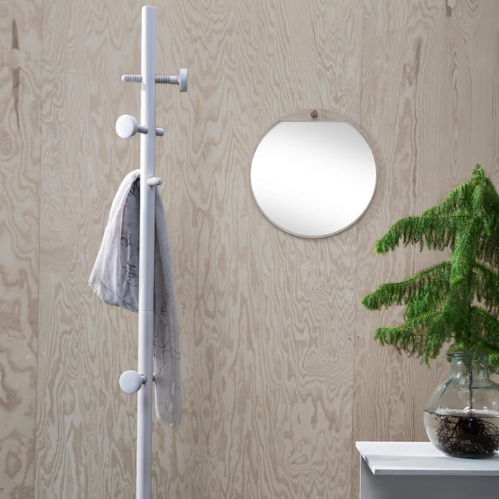 Specchio rotondo Tillbakablick, nero Essem Design