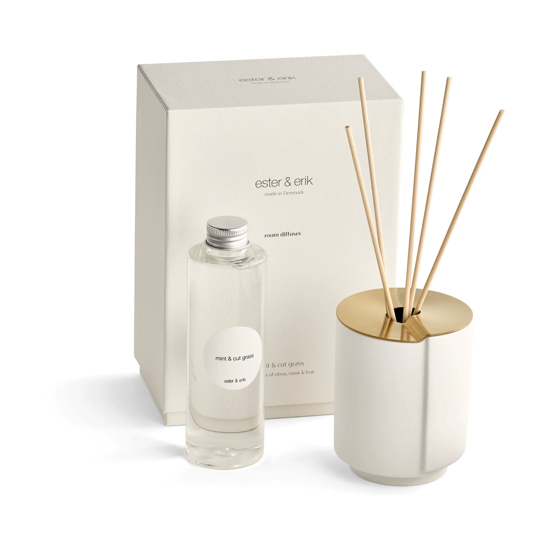 Bastoncini profumati Ester & Erik, Menta & erba tagliata ester & erik
