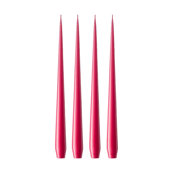 Candela 32 cm ester & erik confezione da 4 lacquered - Deep pink 41/2 - Ester & erik