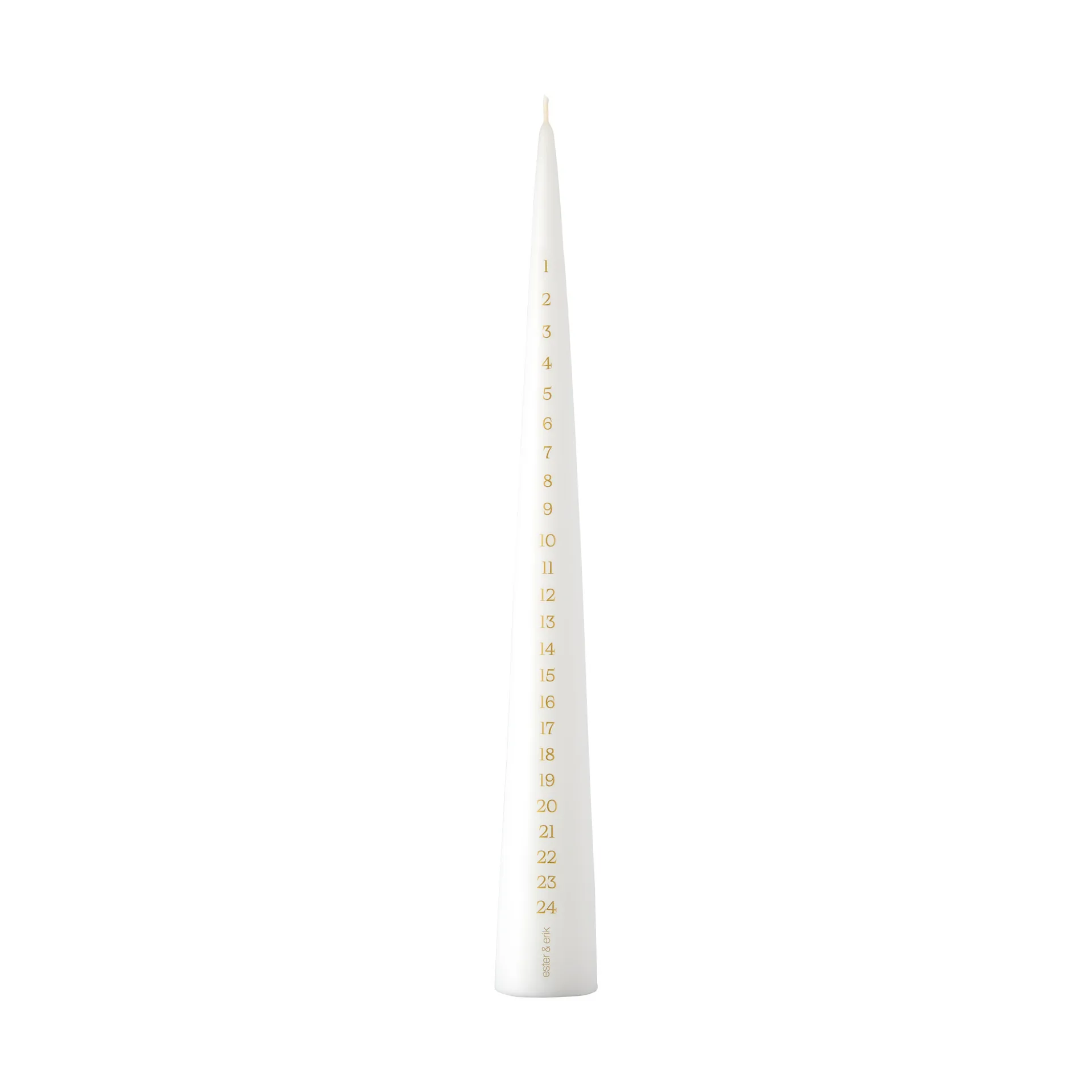 Candela dell'Avvento ester & erik 37 cm, 31 pure white ester & erik