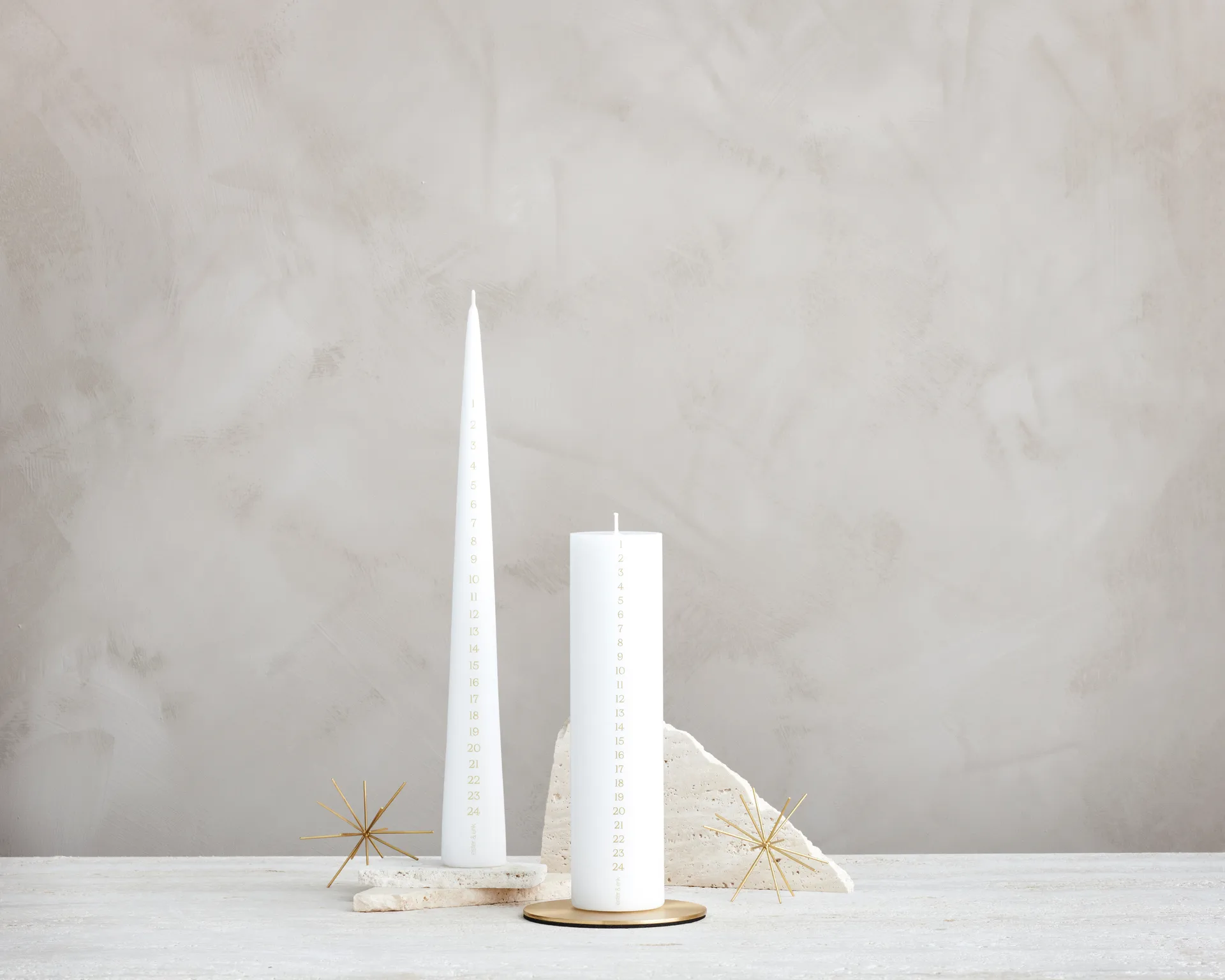 Candela dell'Avvento ester & erik 37 cm, 31 pure white ester & erik