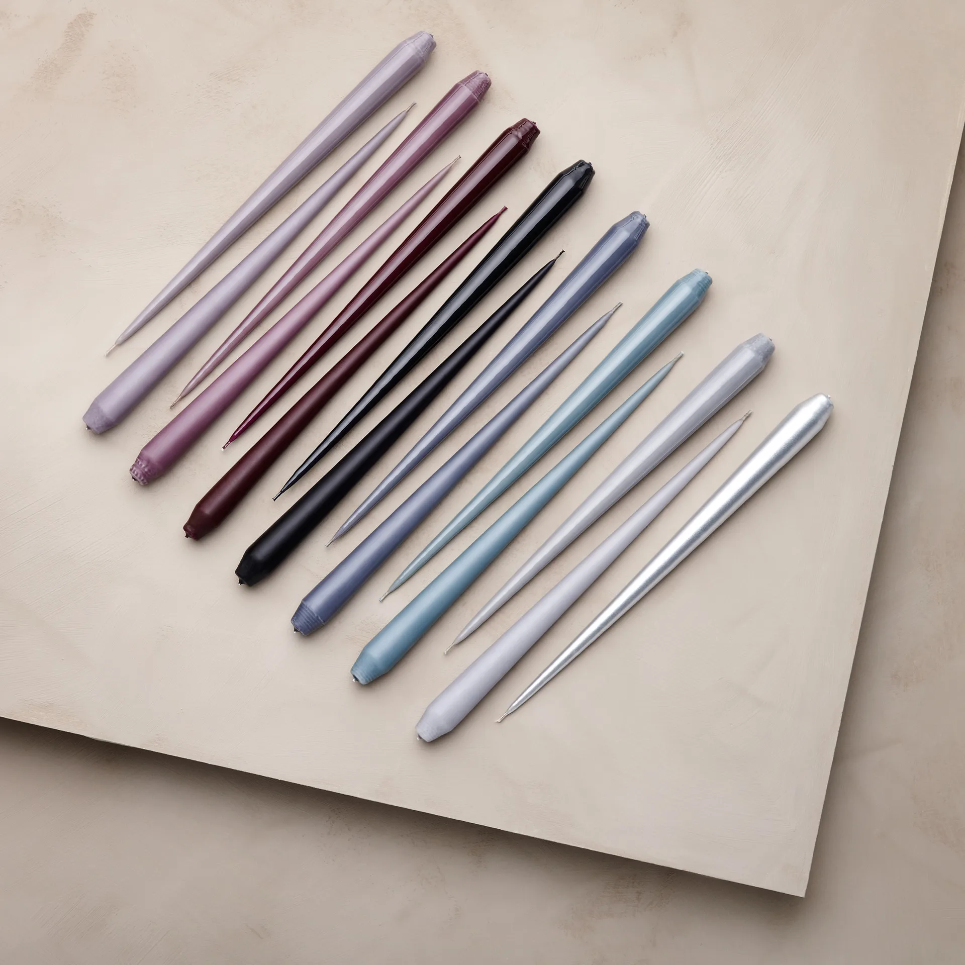 Candela ester & erik confezione da 4 lacquered, dark slate, 32 cm ester & erik