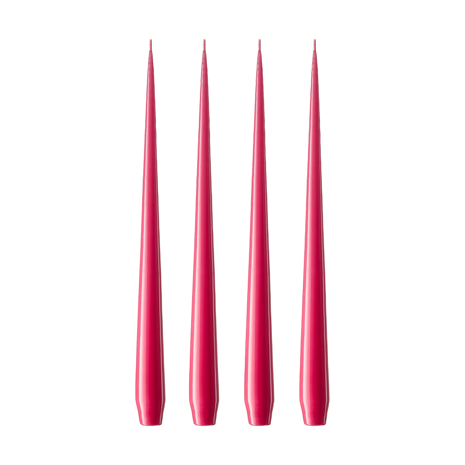 Candela ester & erik confezione da 4 lacquered, Deep pink 41/2, 42 cm ester & erik