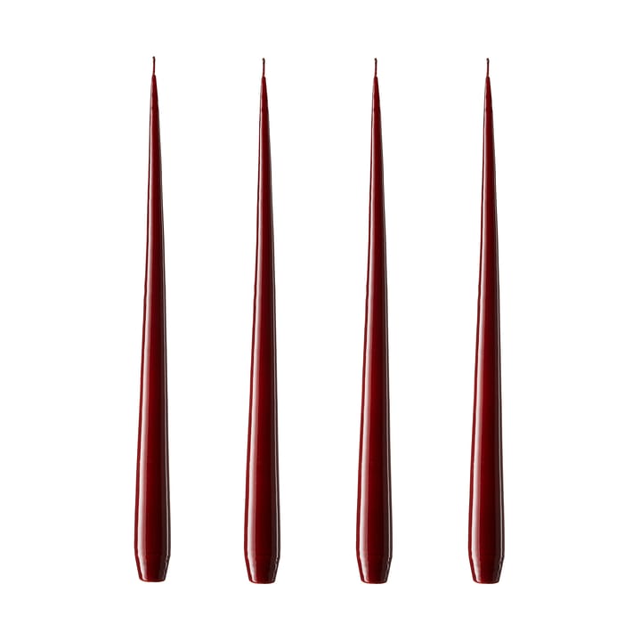 Candela ester & erik confezione da 4 lacquered - Deep wine, 32 cm - Ester & erik