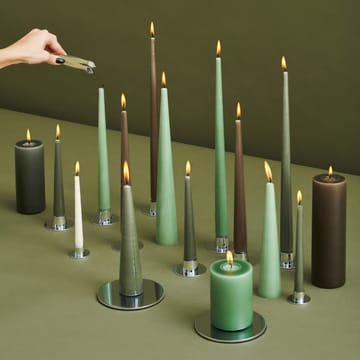 Candela ester & erik confezione da 4 lacquered - green soil, 42 cm - ester & erik