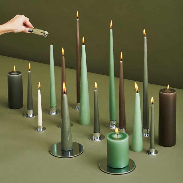 Candela ester & erik confezione da 4 lacquered, green soil, 42 cm ester & erik
