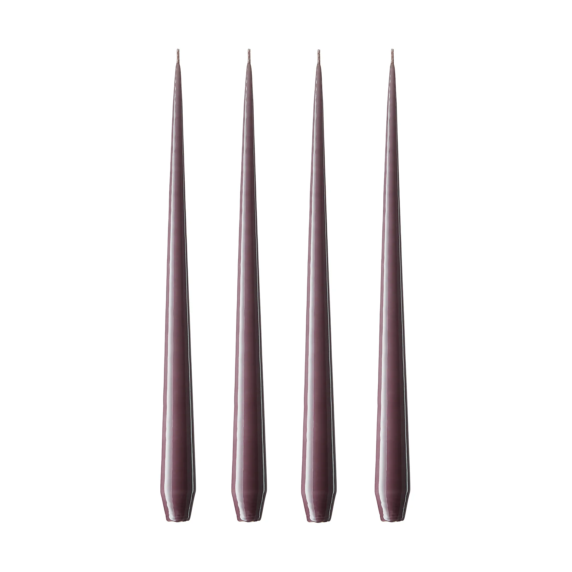 Candela ester & erik confezione da 4 lacquered, muted mauve, 42 cm ester & erik