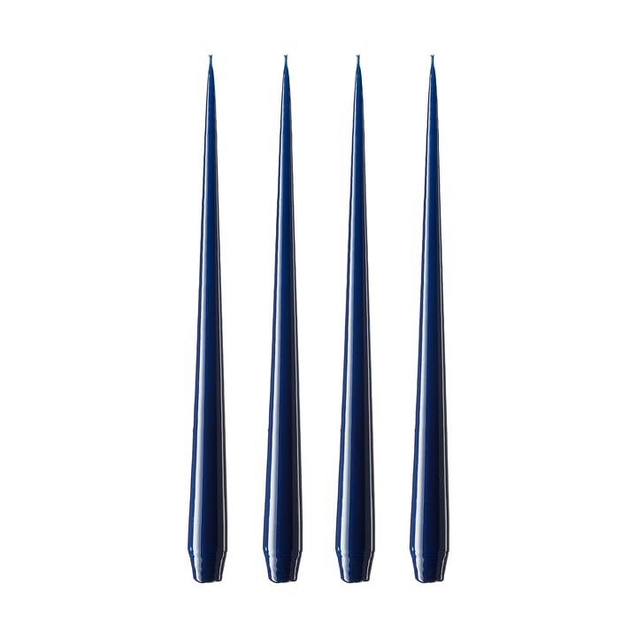 Candela ester & erik confezione da 4 lacquered - royal navy, 32 cm - Ester & erik